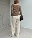 ベロアアシメトップス