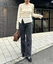 ベロアアシメトップス