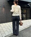 ベロアアシメトップス
