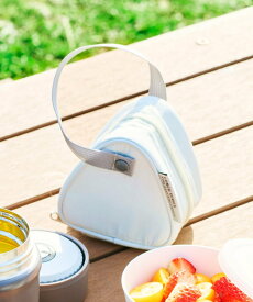 LAKOLE モノクロおにぎり保冷ポーチ ラコレ 食器・調理器具・キッチン用品 弁当箱・ランチボックス グレー ホワイト