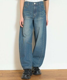 【SALE／40%OFF】Lovetoxic 【LTXC】【接触冷感/ひんやり】バレルレッグライトデニム ナルミヤオンライン パンツ ジーンズ・デニムパンツ ブルー グレー ネイビー