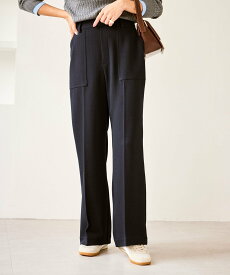 【SALE／30%OFF】ROPE' PICNIC ベイカーワイドパンツ/通勤対応 ロペピクニック パンツ その他のパンツ グレー ネイビー
