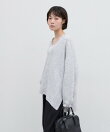 深Vレースドッキングオーバーニット