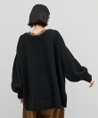 深Vレースドッキングオーバーニット
