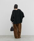 深Vレースドッキングオーバーニット