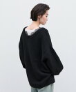 深Vレースドッキングオーバーニット