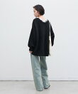 深Vレースドッキングオーバーニット