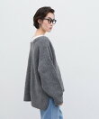 深Vレースドッキングオーバーニット
