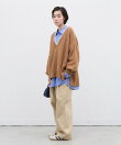 深Vレースドッキングオーバーニット