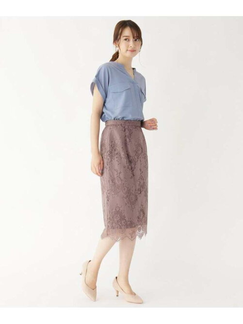 Index ラッセルレースミディタイトスカート Web限定サイズ Rakuten Fashion 楽天ファッション 旧楽天ブランドアベニュー Ba7672
