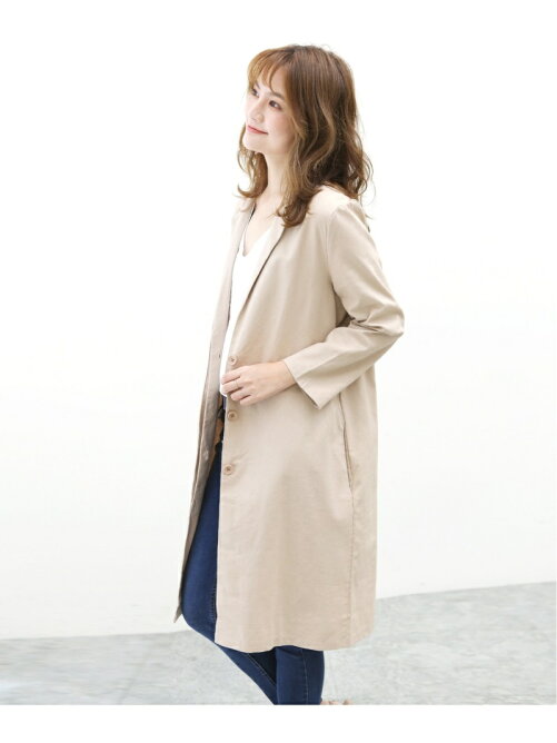 Amulet リネンチェスターコート リネン 麻 テーラード レディースファッション 春 秋 Rakuten Fashion 楽天ファッション 旧楽天ブランドアベニュー Bx2673