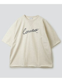 CONVERSE TOKYO チェーン刺繍ロゴTシャツ コンバーストウキョウ トップス カットソー・Tシャツ ホワイト グリーン【送料無料】