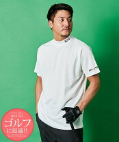SHI-JYOMAN GOLF シジョマン 首プリント半袖モックネックTEE 全3色 48 XL 3-2 CHA チャコール