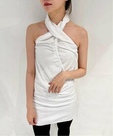 【SALE／30%OFF】EDIT.FOR LULU 【PAN/パン】SUVIN COTTON INFINITY NECK エディット フォー ルル トップス カットソー・Tシャツ ホワイト ブラック【送料無料】