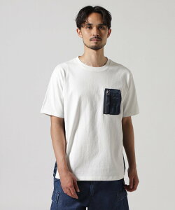 AVIREX �sWEB&DEPOT����tMA-1 POCKET T-SHIRT �A���B���b�N�X �g�b�v�X �J�b�g�\�[�ET�V���c �u���b�N �z���C�g�y���������z
