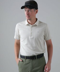 St ANDREWS SAロゴトッドジャガード半袖シャツ (MENS) セントアンドリュース トップス ポロシャツ ホワイト【送料無料】