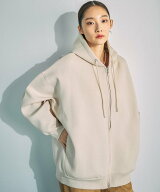 【SALE／25%OFF】LEPSIM \\春カラーが仲間入り!//パフエアZIPBIGフーディー レプシィム トップス スウェ…