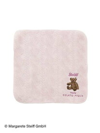 【SALE／30%OFF】gelato pique 【Steiff】ハンドタオル ジェラートピケ ファッション雑貨 ハンカチ・ハンドタオル ピンク