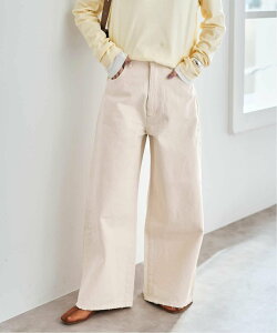 Spick & Span 5 1/2 HIGH-WIDELEG DENIM �X�s�b�N�A���h�X�p�� �p���c �W�[���Y�E�f�j���p���c �x�[�W���y���������z