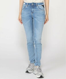 【SALE／30%OFF】REPLAY (W)Ocean Blue HYPERFLEX RE-USED スリムデニム リプレイ パンツ ジーンズ・デニムパンツ ブルー【送料無料】