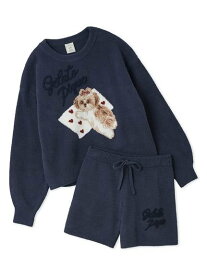 gelato pique 【ONLINE限定】シーズージャガードプルオーバー&ベビモコショートパンツセット ジェラートピケ インナー・ルームウェア その他のインナー・ルームウェア ホワイト ネイビー【送料無料】