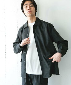 【SALE／60%OFF】URBAN RESEARCH DOORS ウールライクシャツジャケット アーバンリサーチドアーズ ジャケット・アウター その他のジャケット・アウター ブラウン グレー【送料無料】