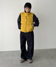Lakey Park スタンドカラーダウンベスト