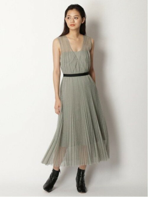 Lily Brown プリーツレースワンピース Rakuten Fashion 楽天ファッション 旧楽天ブランドアベニュー V