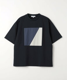 【SALE／30%OFF】a day in the life スクエア パネル切り替え Tシャツ＜A DAY IN THE LIFE＞ ユナイテッドアローズ アウトレット トップス カットソー・Tシャツ ネイビー ホワイト ベージュ