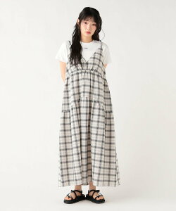 BEAMS HEART WOMEN �`�F�b�N �e�B�A�[�h �����s�[�X 26SS �E�H�b�V���u�� ���� ���s �r�[���X �n�[�g �����s�[�X�E�h���X �����s�[�X �l�C�r�[ �z���C�g�y���������z