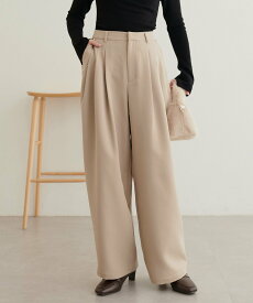 natural couture キレイめ3タックパンツ ナチュラルクチュール パンツ その他のパンツ ベージュ ブラウン ブラック【送料無料】