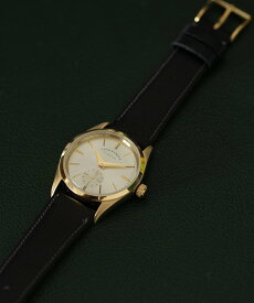 ADAM ET ROPE' HOMME 《別注》【VAGUE WATCH CO. for ADAM ET ROPE'】 FLATBACK WRISTWATCH(LEATHER BELT) アダムエロペ アクセサリー・腕時計 腕時計 ゴールド シルバー【送料無料】