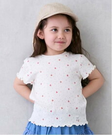 【SALE／16%OFF】petit main 【GOODPRICE】楊柳Tシャツ ナルミヤオンライン トップス カットソー・Tシャツ ブラウン ホワイト パープル グリーン