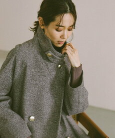 【SALE／20%OFF】GLOBAL WORK 軽やかストレッチ襟2WAYミドルコート/499658 グローバルワーク ジャケット・アウター チェスターコート ブラウン グレー ネイビー【送料無料】