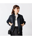 ショートコクーン ナイロンブルゾン