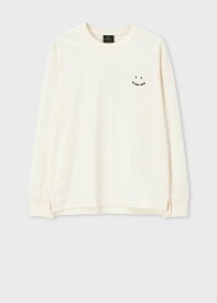 PS Paul Smith "Happy" 長袖カットソー ポール・スミス トップス カットソー・Tシャツ ブラック ホワイト【送料無料】