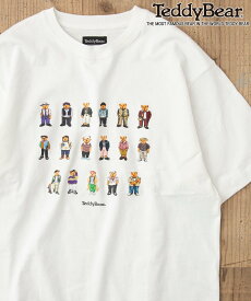【SALE／35%OFF】coen Teddy Bear(テディベア)17ベアプリントTシャツ コーエン トップス カットソー・Tシャツ ホワイト ブラック