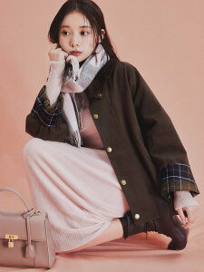 SNIDEL �yBarbour�z�ʒ��W���P�b�g/TRANSPORT �X�i�C�f�� �W���P�b�g�E�A�E�^�[ �u���]���E�W�����p�[ �u���b�N�y���������z