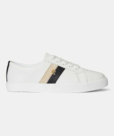 LAUREN RALPH LAUREN ローレン ラルフローレン R91G JANSON II レザースニーカー ブラックベージュ リーガル フットコミュニティー シューズ・靴 スニーカー ブラック【送料無料】