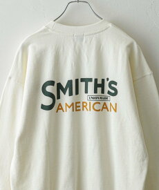 【SALE／25%OFF】coen SMITH'S(スミス)別注ロゴプリントスウェット コーエン トップス スウェット・トレーナー ホワイト グレー ネイビー【送料無料】