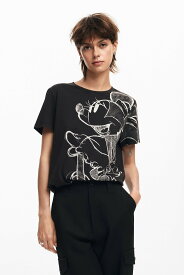 【SALE／30%OFF】Desigual MICKEYDRAWING Tシャツショートスリーブ デシグアル トップス カットソー・Tシャツ ホワイト グレー【送料無料】
