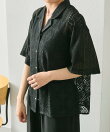 開襟レースシャツ【SUM1 STYLE】
