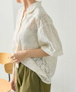 開襟レースシャツ【SUM1 STYLE】