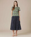 【L】ワッシャーカールマイヤータックスカート