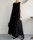 バックレースアップAラインワンピース