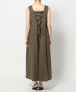 バックレースアップAラインワンピース