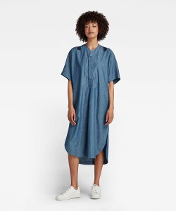 �ySALE�^50%OFF�zG-Star RAW �y�����V���b�v�zBASEBALL SCOOP HEM DRESS �W�[�X�^�[���D �����s�[�X�E�h���X �����s�[�X �u���[�y���������z
