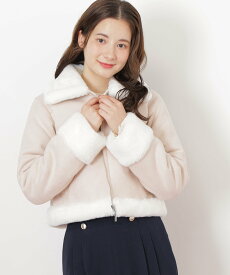 【SALE／37%OFF】JILL by JILL STUART フェイクムートンジャケット ジル バイ ジル スチュアート ジャケット・アウター テーラードジャケット・ブレザー グリーン ピンク ベージュ【送料無料】
