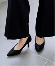 7cmポインテッドメタルペブルパンプス