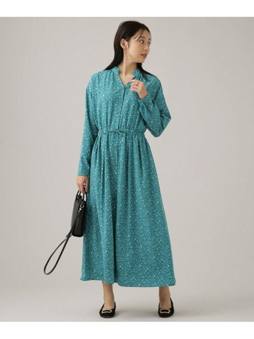 Nano Universe Web限定 スタンドフリル花柄ワンピース 長袖 Rakuten Fashion 楽天ファッション 旧楽天ブランドアベニュー Ec0681